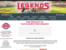Tablet Screenshot of legendskc.com